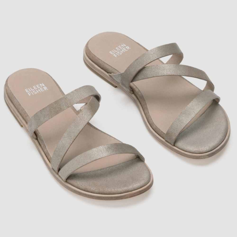 Eileen Fisher Kira Leather Slides